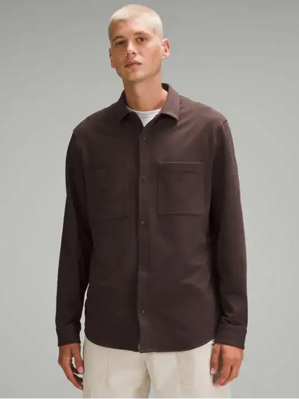 Lululemon Soft Knit Overshirt French Terry Shacket Shirt Jacket (M7)
